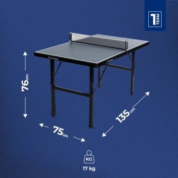 Kompaktowy składany stół do ping ponga OneTeam 135 x 75 x 76 cm