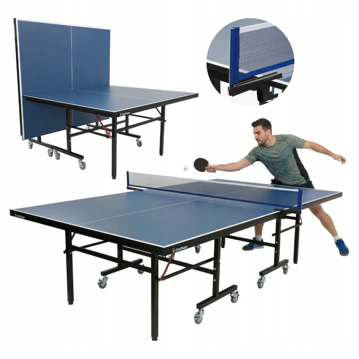 Składany stół do tenisa stołowego OneTeam 274 x 152 x 76 cm z siatką